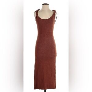 Good American Women's Twist Strap Midi Sweater Dress Size 5/6